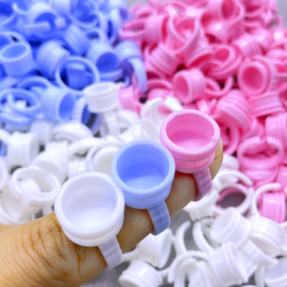 Eyelash Extension Look - 100Pcs Glue Rings For Lashes Grafting