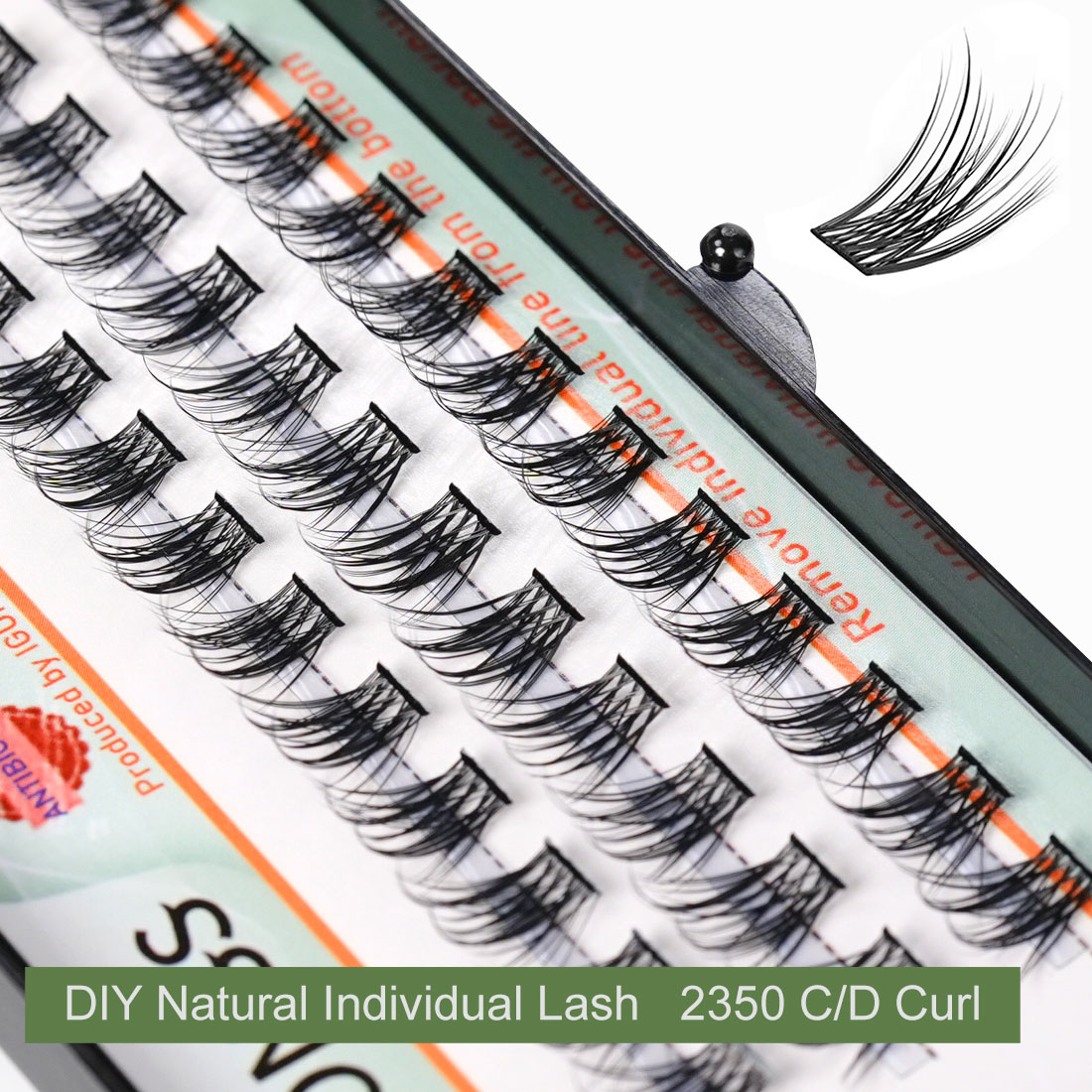 OEM ODM Lash Clusters DIY Indi - Eyelash Extension Human Hair review and price