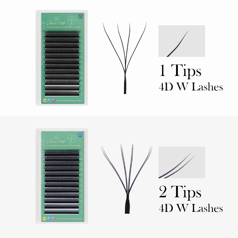 GLAMLASH 4D W Shape Eyelash Ex - Eyelash Extension Human Hair review and price