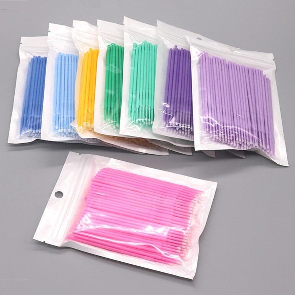 100pcs/lot Micro Brushes Make  - Eyelash Extension Look review and price