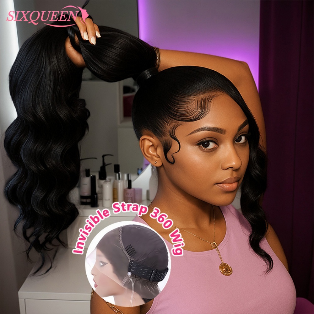 HD 360 Full Lace Wig with Invi - Eyelash Extension Natural Look review and price