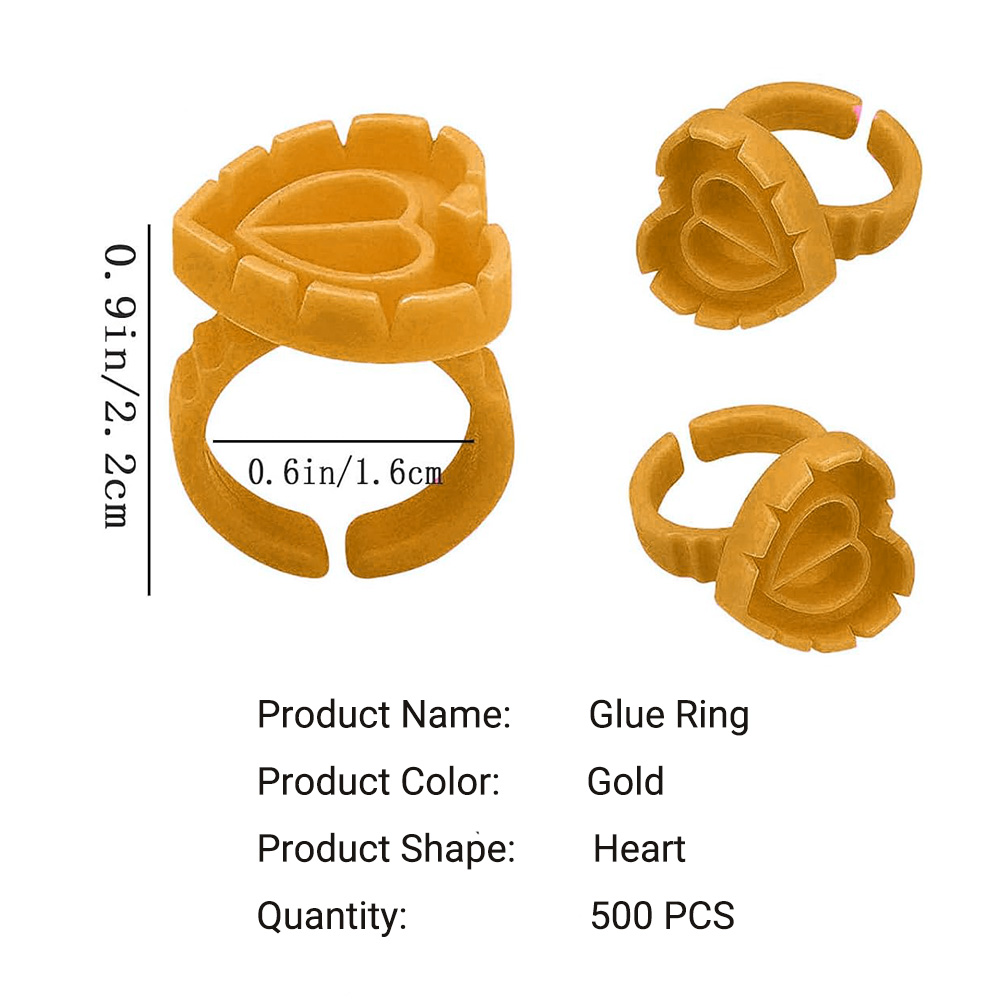500PCS Glue Rings for Lash Ext - Eyelash Extension Look review and price