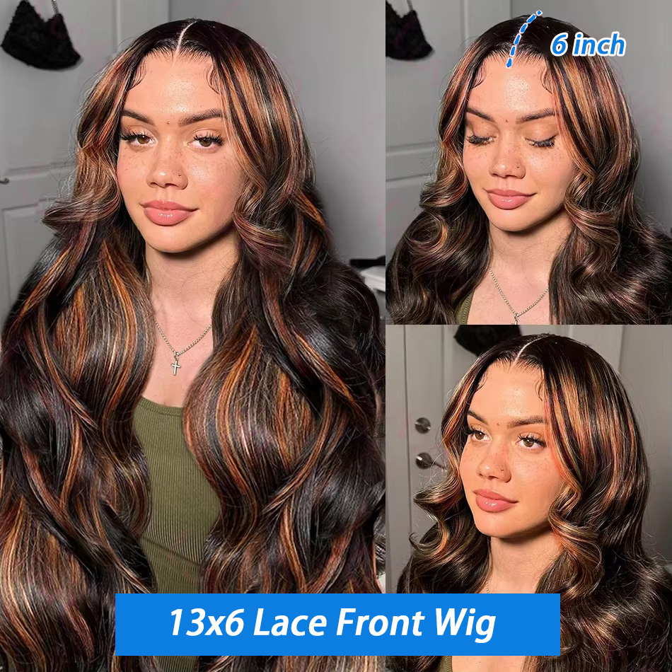 Highlight Ombre 13x4 Lace Fron - Eyelash Extension Natural Look review and price