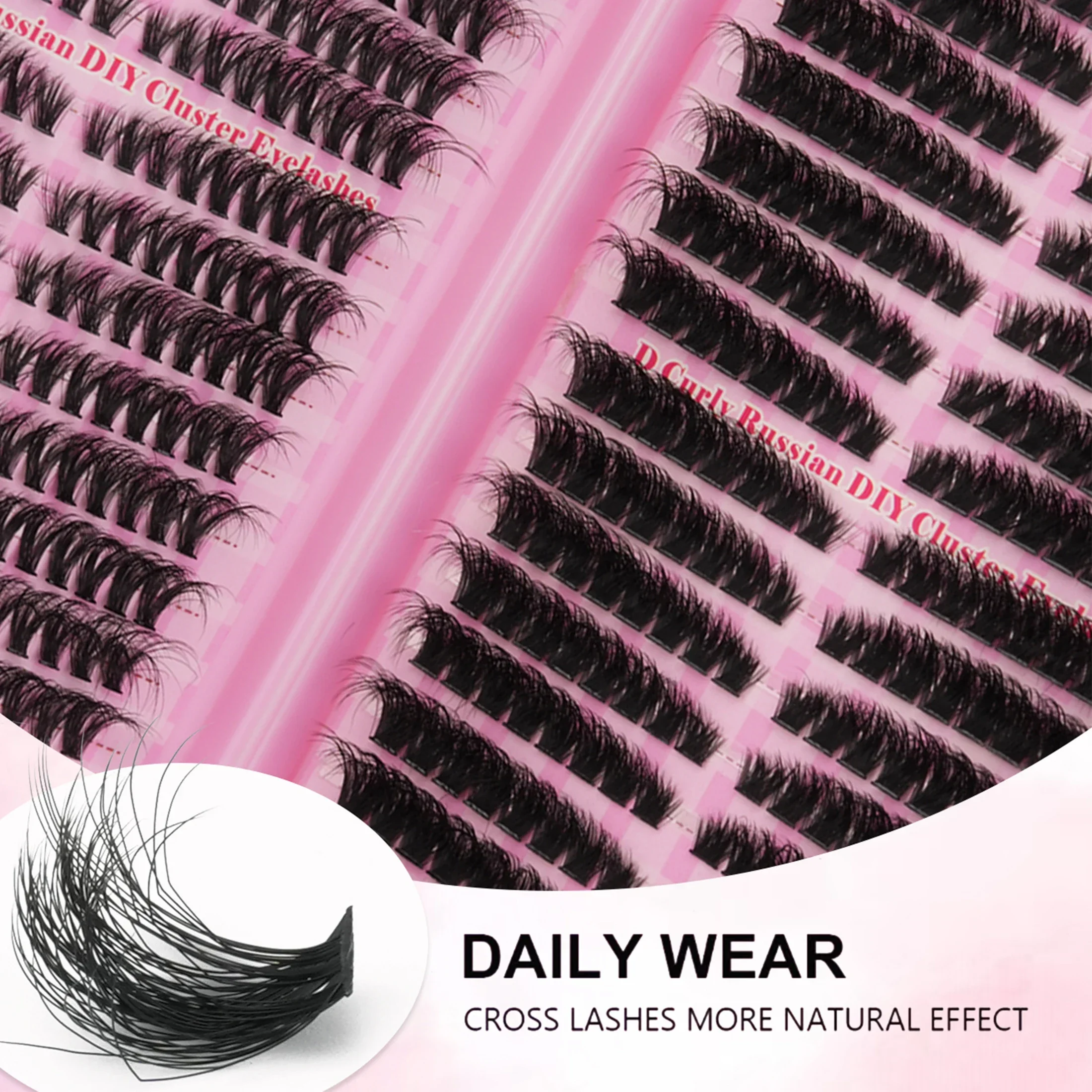 32 Rows D Curly Russian DIY Fa - Eyelash Extension Russian review and price
