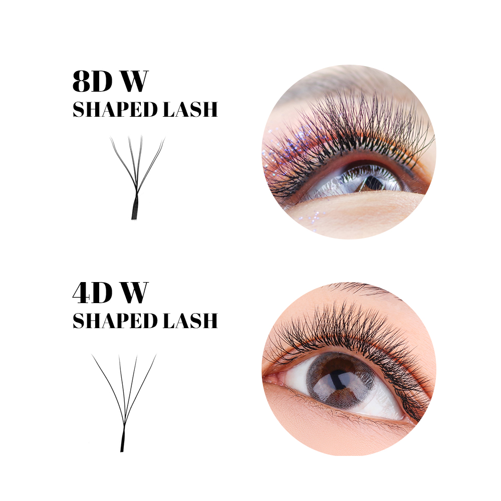FADVAN W Shape Double Layer Ey - Eyelash Extension Human Hair review and price