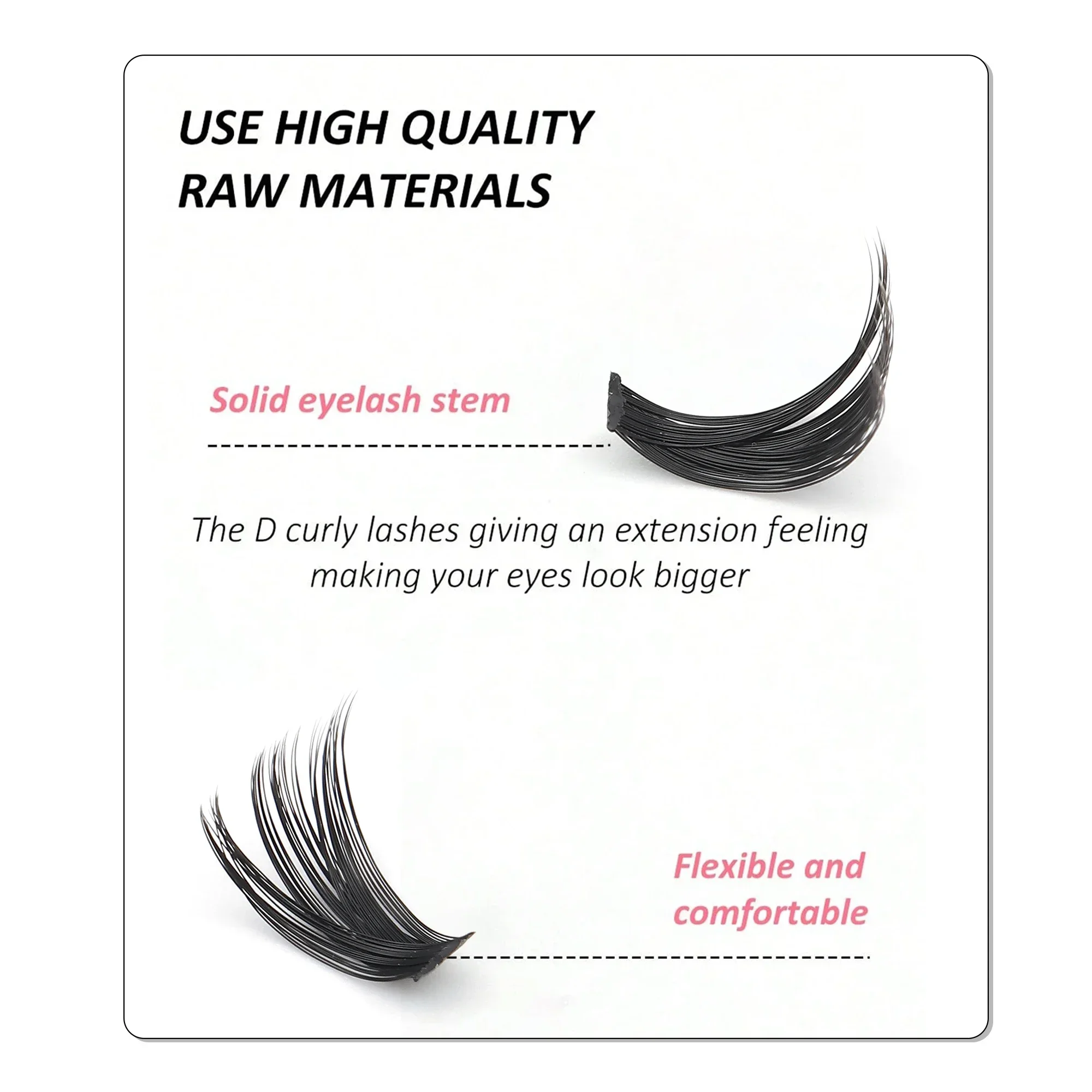Russian Volume Cluster Lashes  - Eyelash Extension Russian review and price