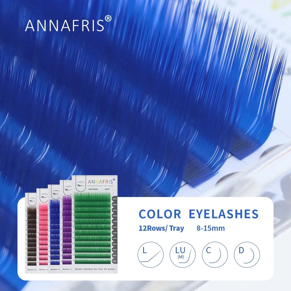 ANNAFRIS Individual Colored Ey - Eyelash Extension Russian review and price